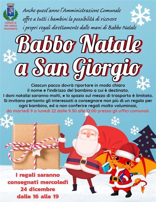 Babbo Natale a San Giorgio Monferrato