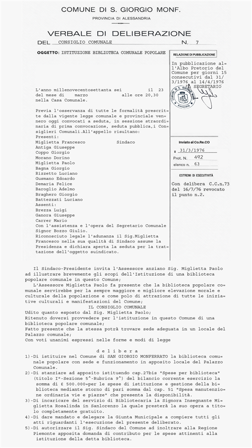 50 Anni di Storia, Cultura e Comunità