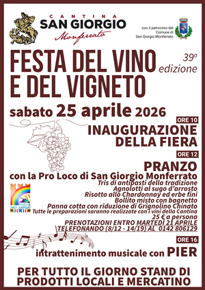 39ª edizione della Festa del Vino e del Vigneto